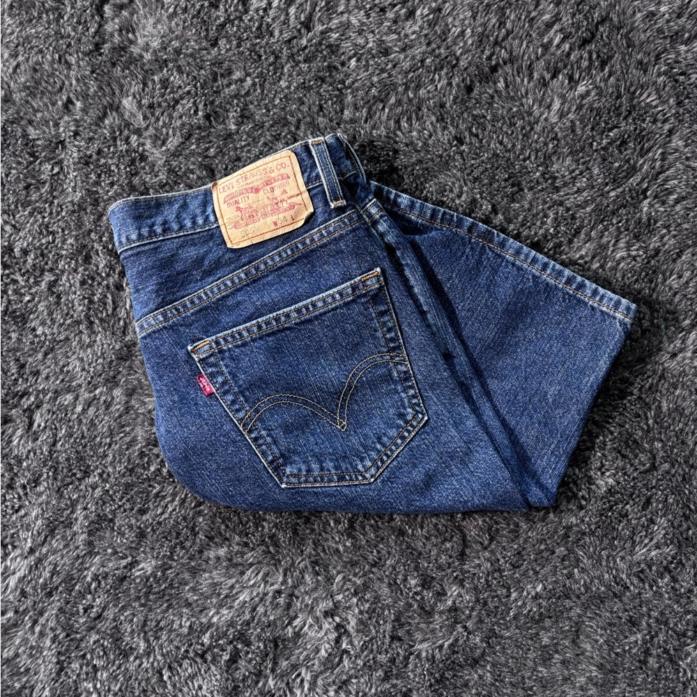 Levi's Blue Straight Jorts Timeless Design
